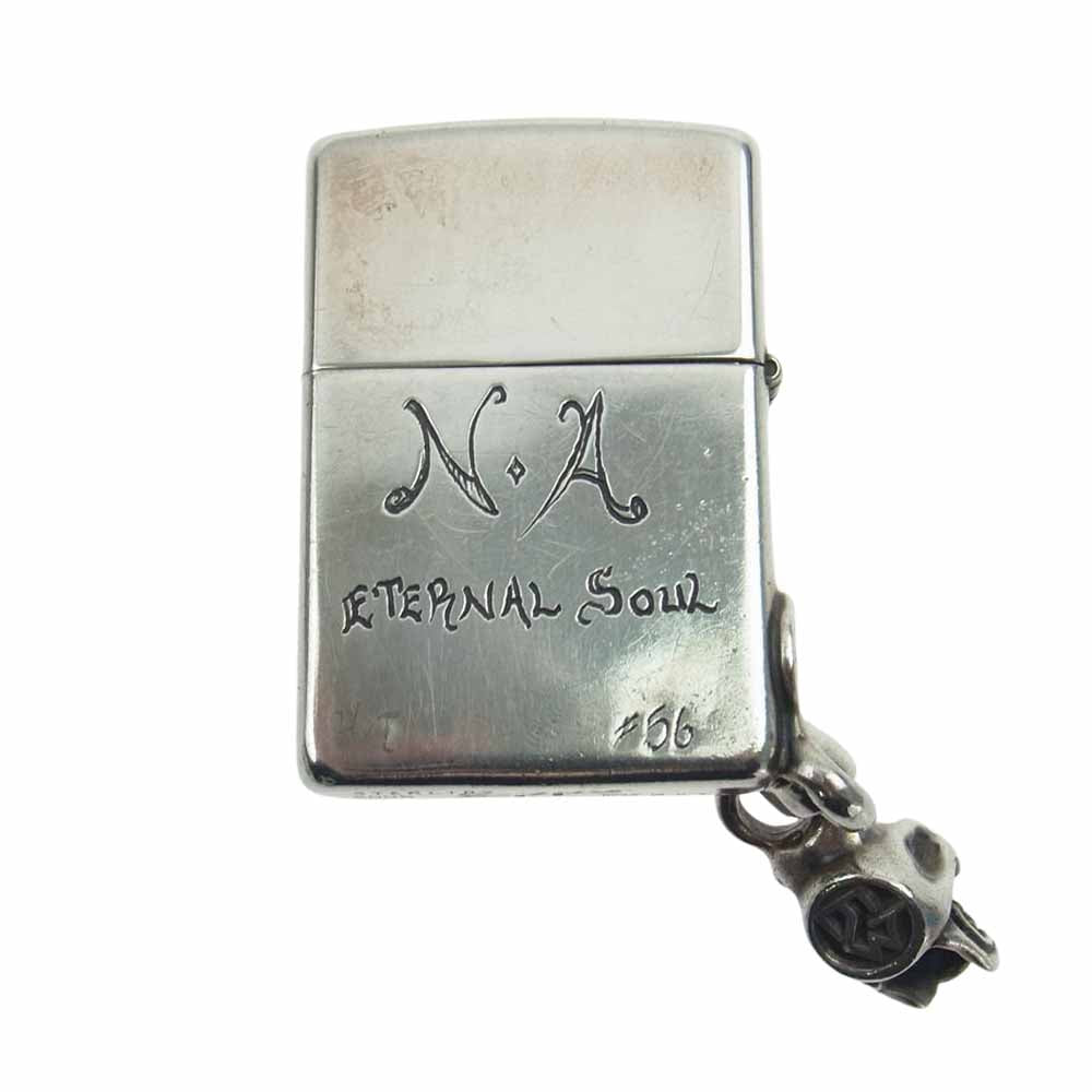 TRAVIS WALKER トラヴィスワーカー ZIPPO MELTING SKULL WITH SKULL  カスタム メルティングスカル ウィズ スカルチャーム ジッポ シルバー系【中古】