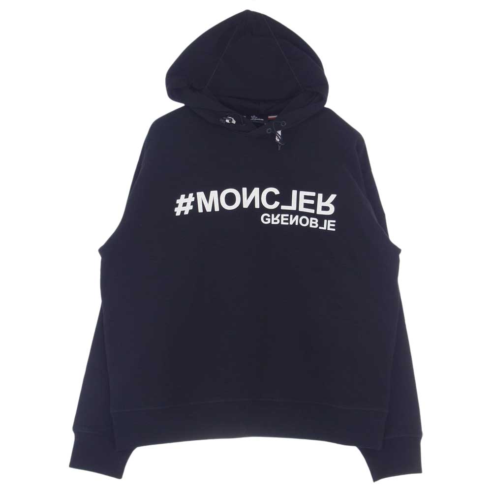 MONCLER モンクレール GRANOBLE SWEATSHIRT グルノーブル プルオーバー パーカー ブラック系 XL【美品】【中古】