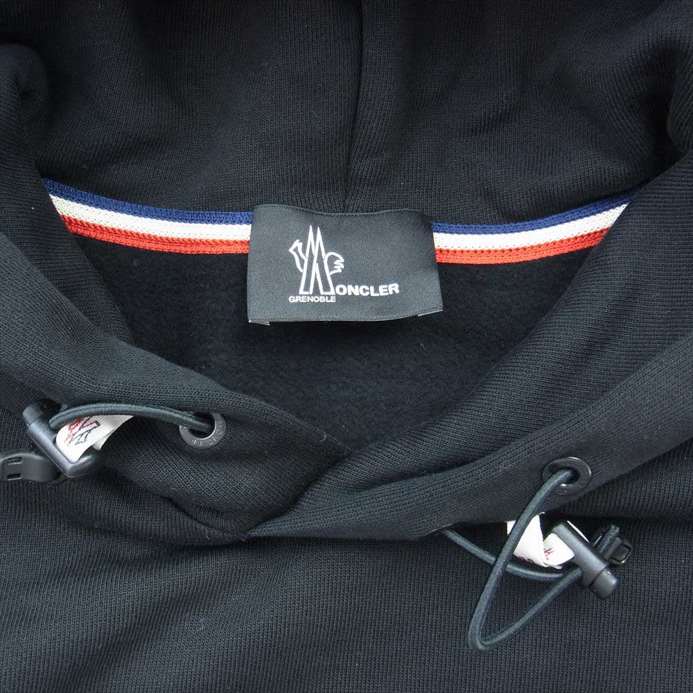 MONCLER モンクレール GRANOBLE SWEATSHIRT グルノーブル プルオーバー パーカー ブラック系 XL【美品】【中古】