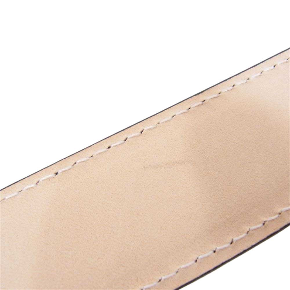 WHITE HOUSE COX ホワイトハウスコックス B1859 DRESS BELT ドレス ベルト カーフ レザー ブラック系【極上美品】【中古】