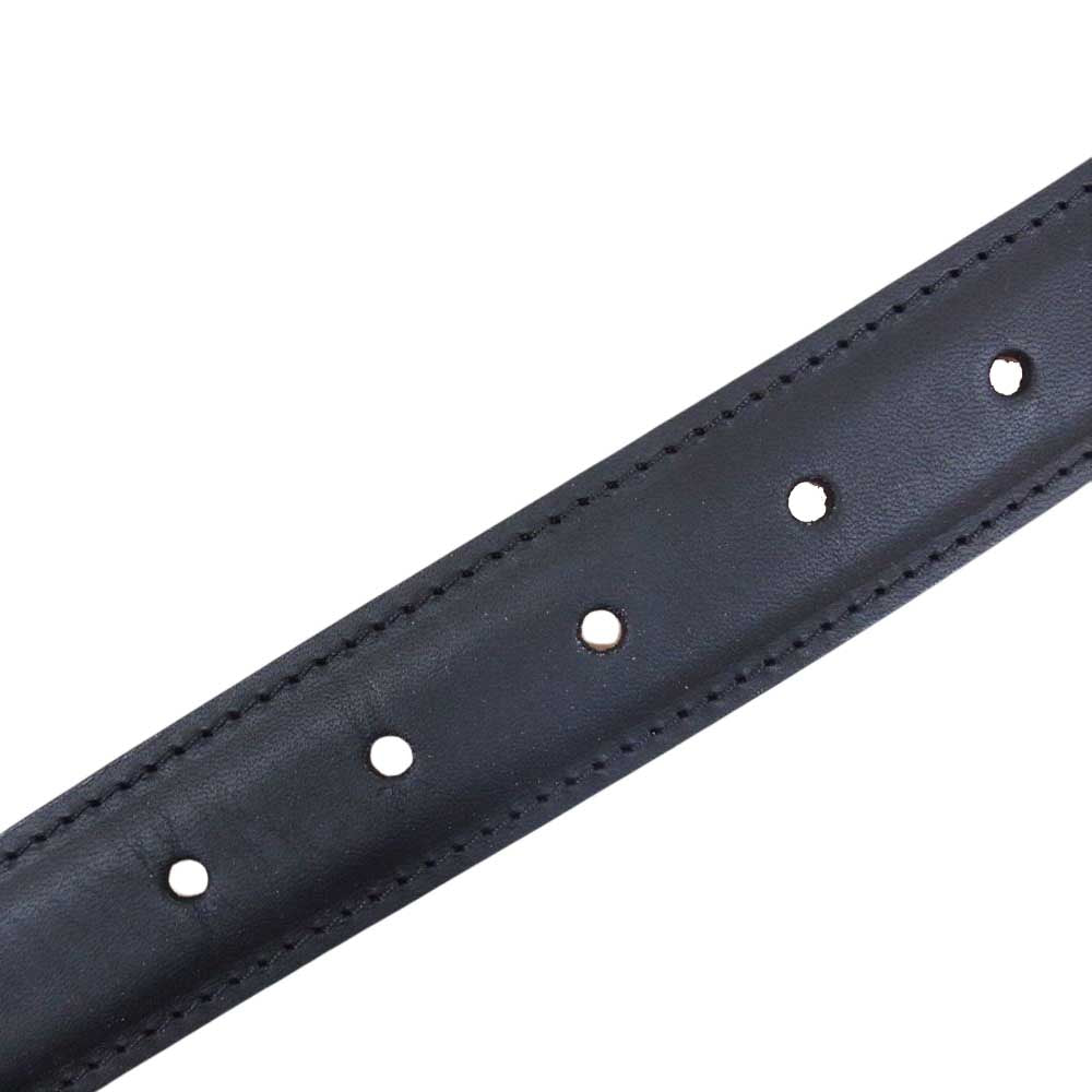 WHITE HOUSE COX ホワイトハウスコックス B1859 DRESS BELT ドレス ベルト カーフ レザー ブラック系【極上美品】【中古】