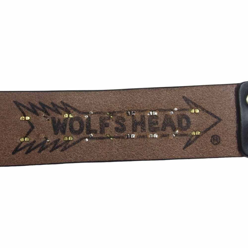 WOLF'S HEAD ウルフズヘッド × SHANTii  シャンティー スタッズ レザー ブレスレット  ブラック系【中古】