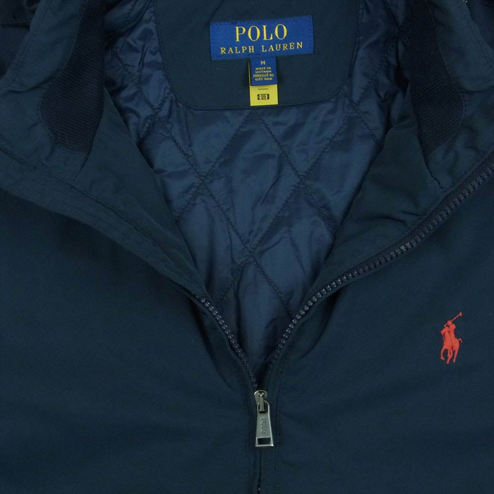 POLO RALPH LAUREN ポロ・ラルフローレン IT03945310963 ロゴ フーデッド ジャケット ベトナム製 ネイビー系 M【中古】