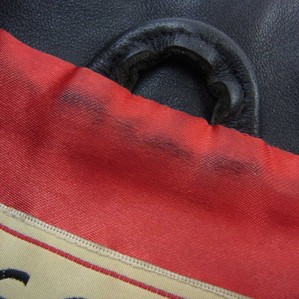 トリプルシックス my way man  マイウェイマン レザー シングル ライダース ジャケット ブラック系 36【中古】