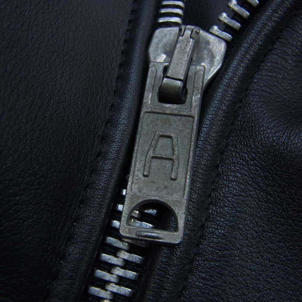 トリプルシックス LJM-12TF タイトフィット 70s パンクスタイル ライダース ジャケット ブラック系 36【中古】