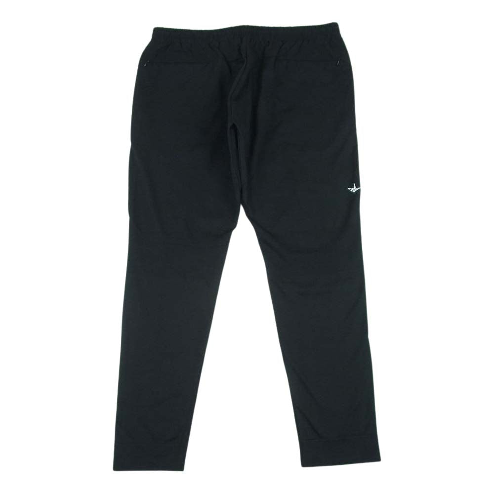 1piu1uguale3 ウノピュウノウグァーレトレ RELAX リラックス ロゴ ジャージー トラック ジョガー パンツ ブラック系 XL【美品】【中古】