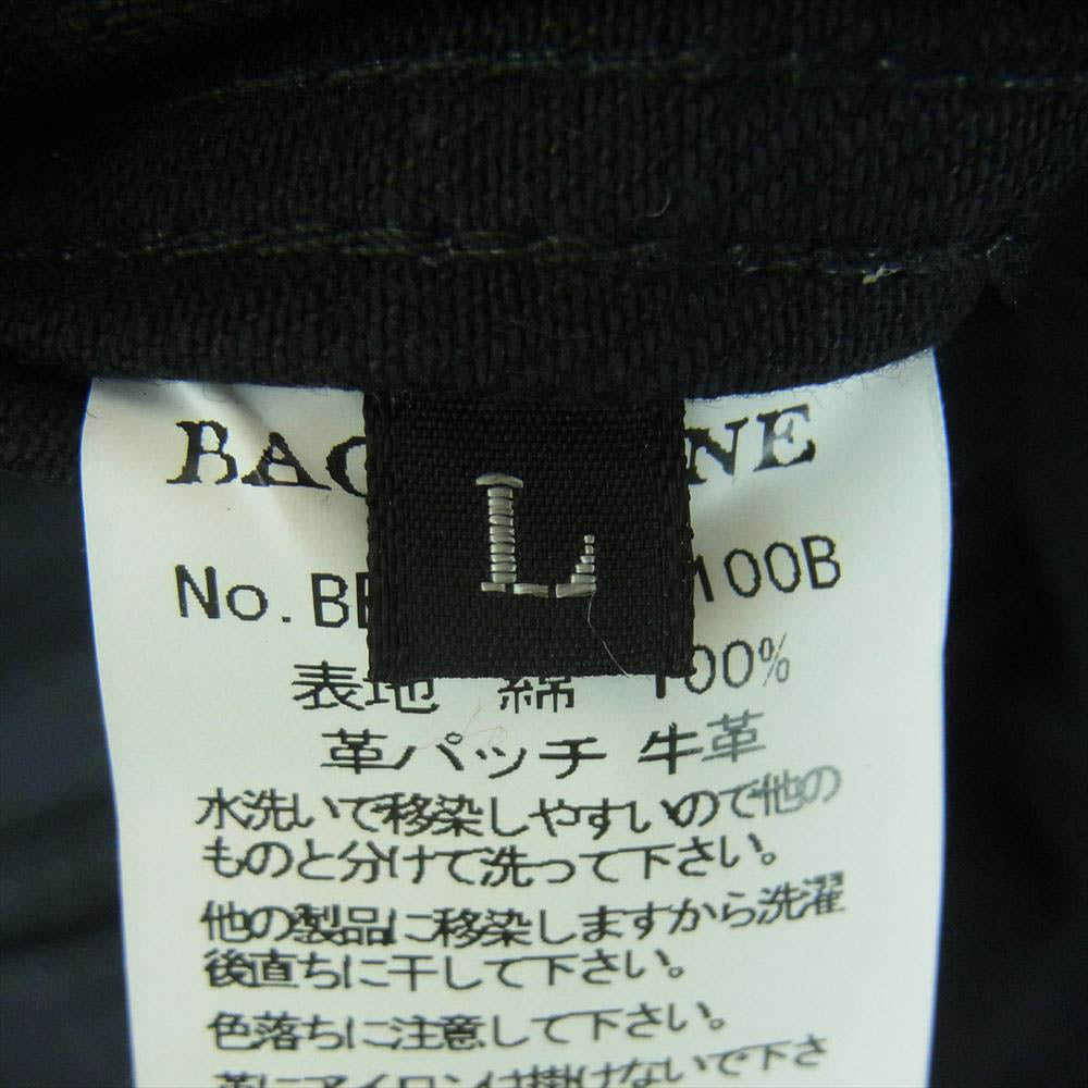 BACKBONE バックボーン BB09SS-DB100B LSD Loud style design ラウドスタイルデザイン 彫結 シルバースカルボタン バックイーグルスカル刺繍 デニム ジャケット ブラック系 L【極上美品】【中古】