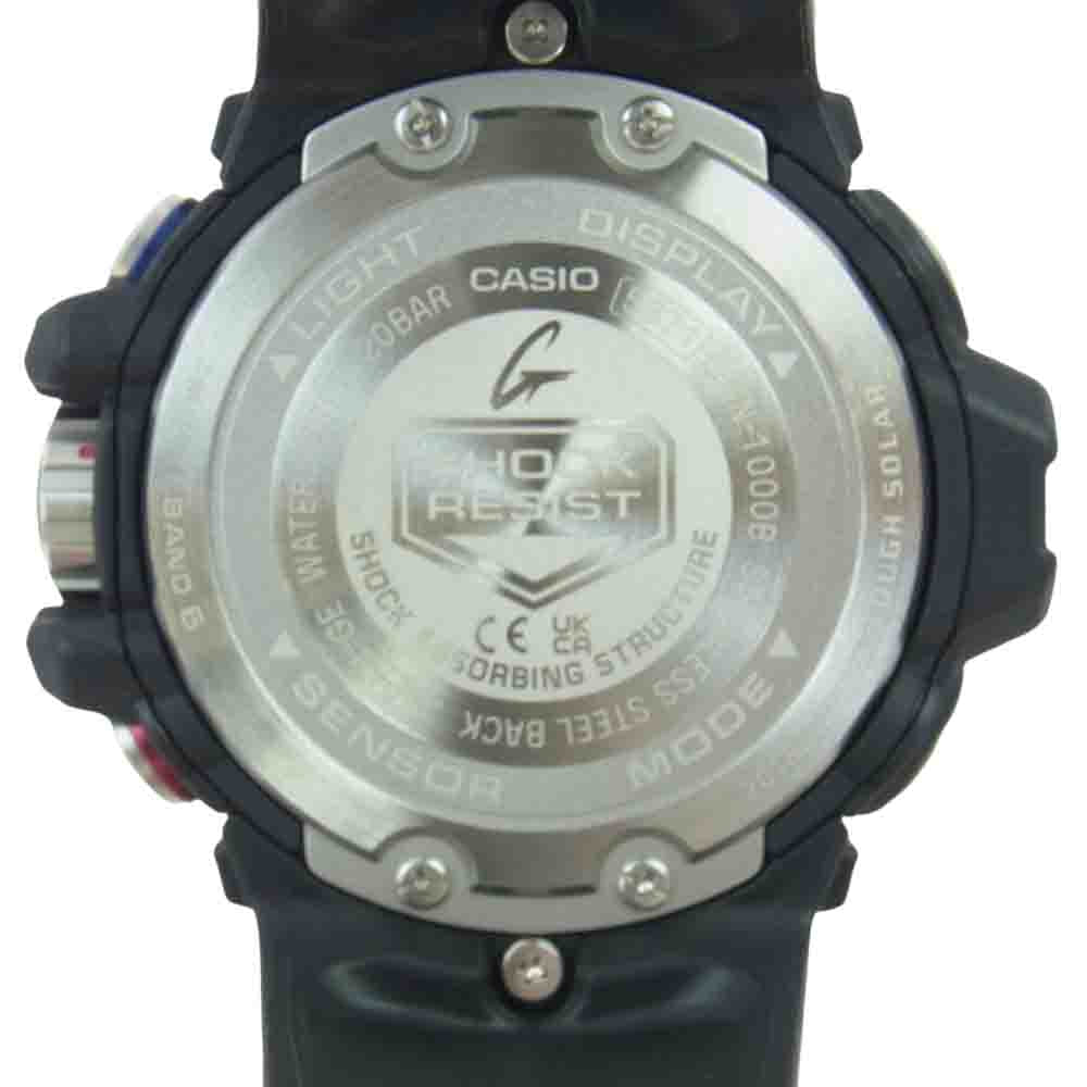 G-SHOCK ジーショック GWN-1000B CASIO カシオ Master of G GULF MASTER ガルフマスター タフソーラー 時計 ブラック系【極上美品】【中古】