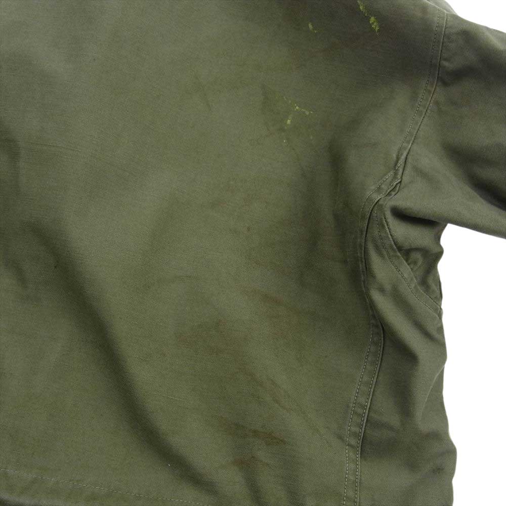 米軍 40s M-1943 M-43 ミリタリー フィールド ジャケット モスグリーン系 36R【中古】