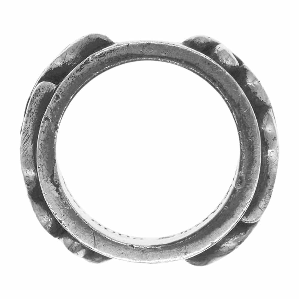 CHROME HEARTS クロムハーツ（原本無） DBL NARROW VINE BAND ダブルナロー ヴァイン バンド リング シルバー系 21号【中古】