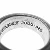 CHROME HEARTS クロムハーツ（原本無） DBL NARROW VINE BAND ダブルナロー ヴァイン バンド リング シルバー系 21号【中古】
