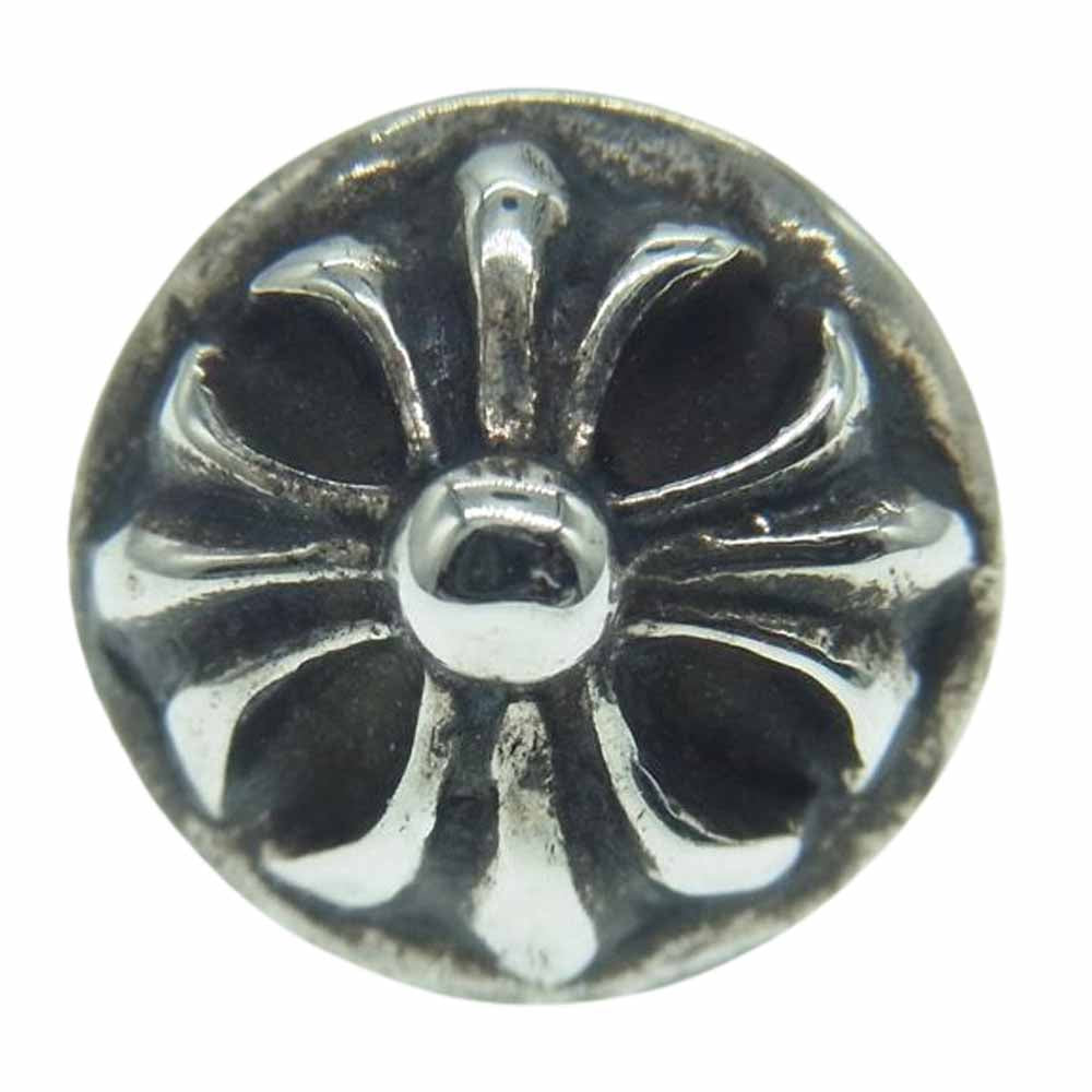 CHROME HEARTS クロムハーツ（原本無） STUD CRSBLL クロスボール スタッド ピアス  シルバー系【中古】