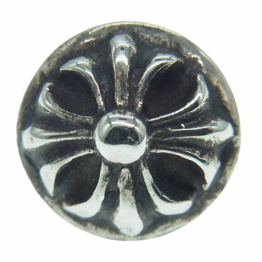 CHROME HEARTS クロムハーツ（原本無） STUD CRSBLL クロスボール スタッド ピアス  シルバー系【中古】