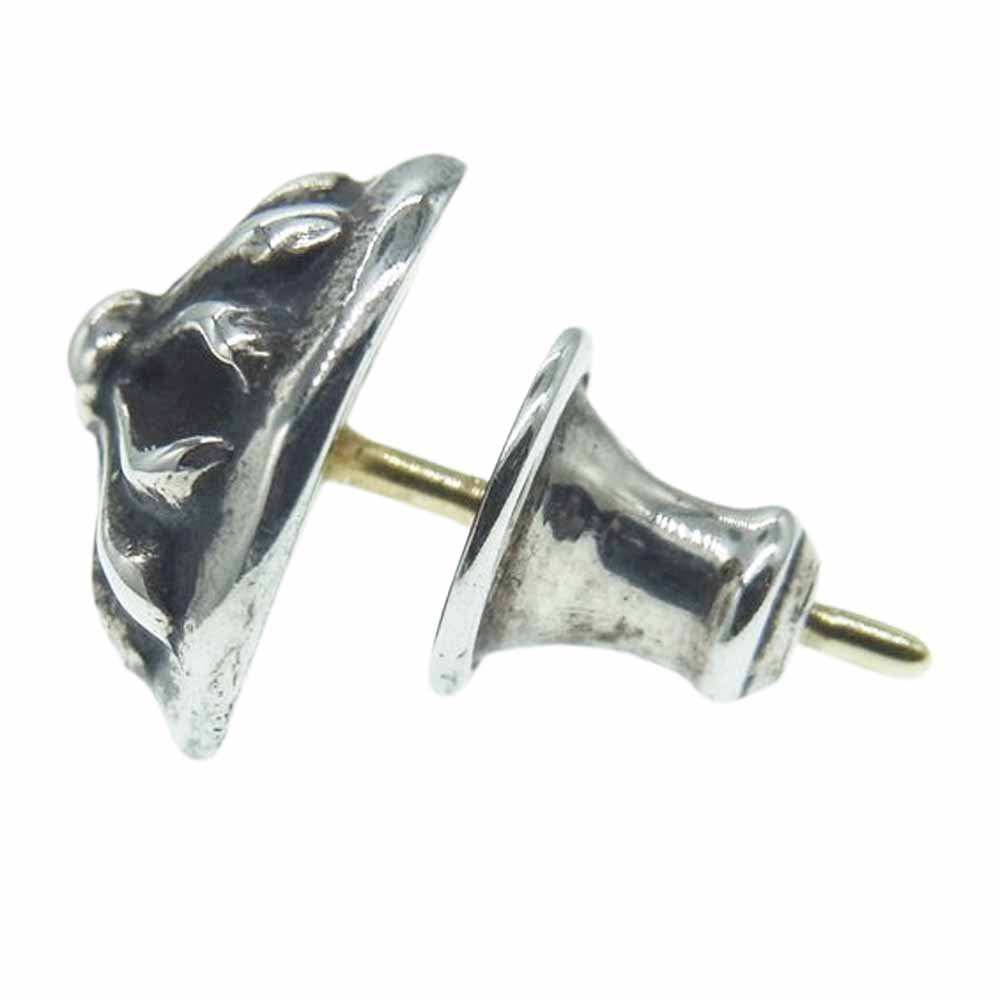 CHROME HEARTS クロムハーツ（原本無） STUD CRSBLL クロスボール スタッド ピアス  シルバー系【中古】