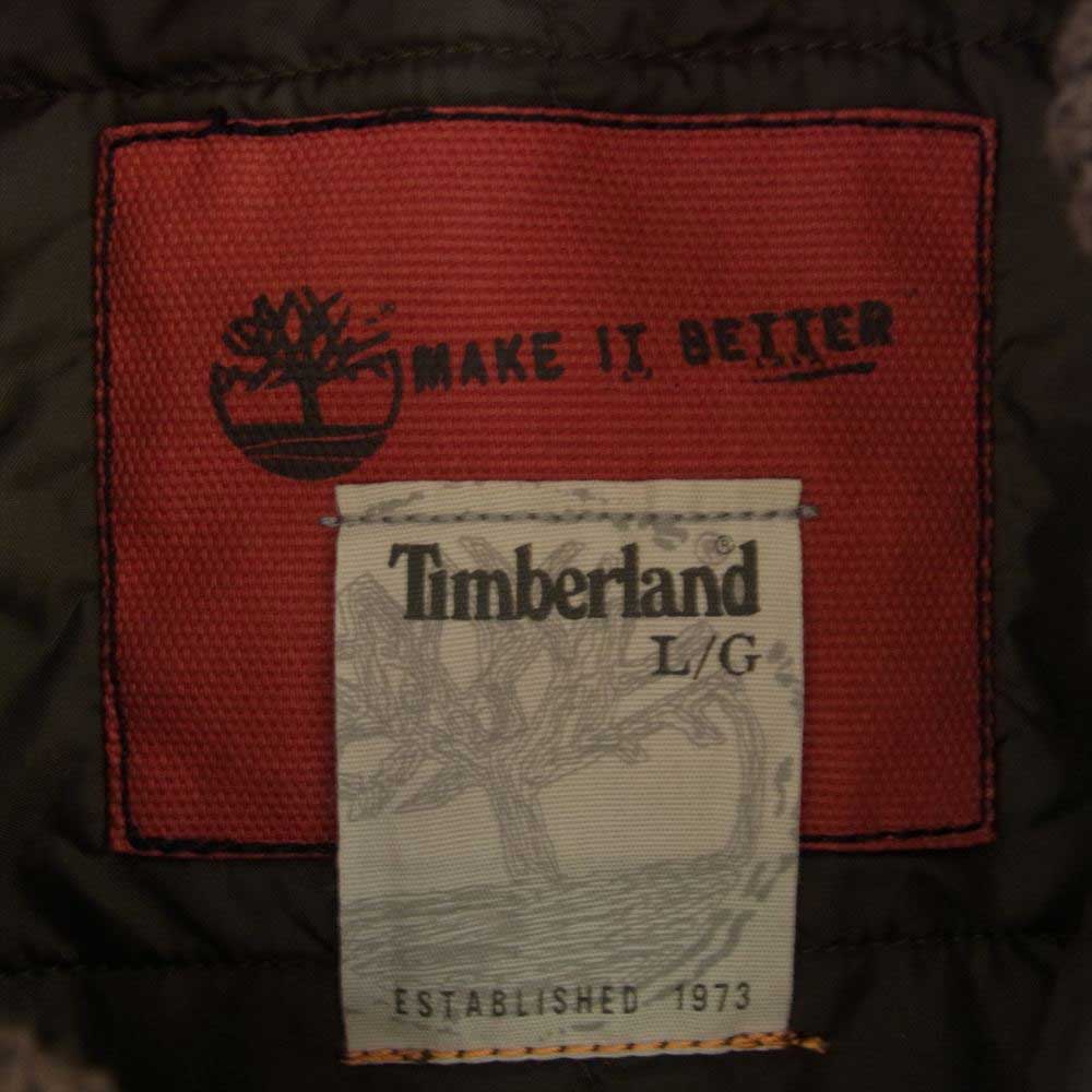 Timberland ティンバーランド ライナー付き ミリタリー ジャケット カーキ系 L【中古】