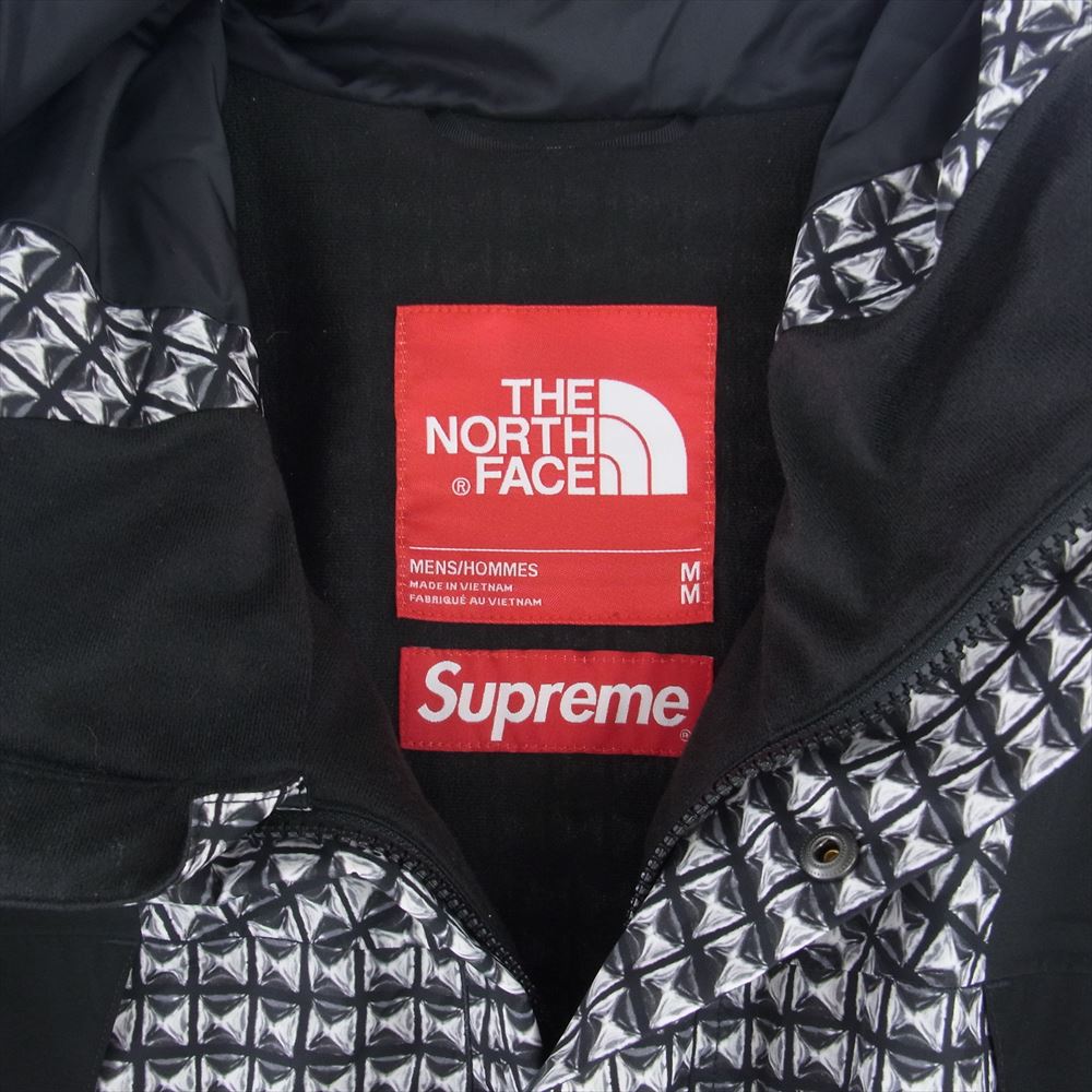 Supreme シュプリーム 21SS NP12103I The North Face StuddedMountainLight Jacket ノースフェイス スタッズ マウンテンパーカー ブラック系 ホワイト系 M【中古】