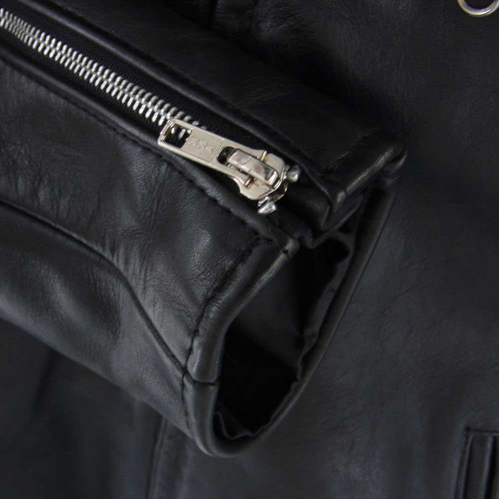 schott ショット 641HS 牛タグ 70s ライナー付き シングル ライダース レザー ジャケット ブラック系 38【中古】