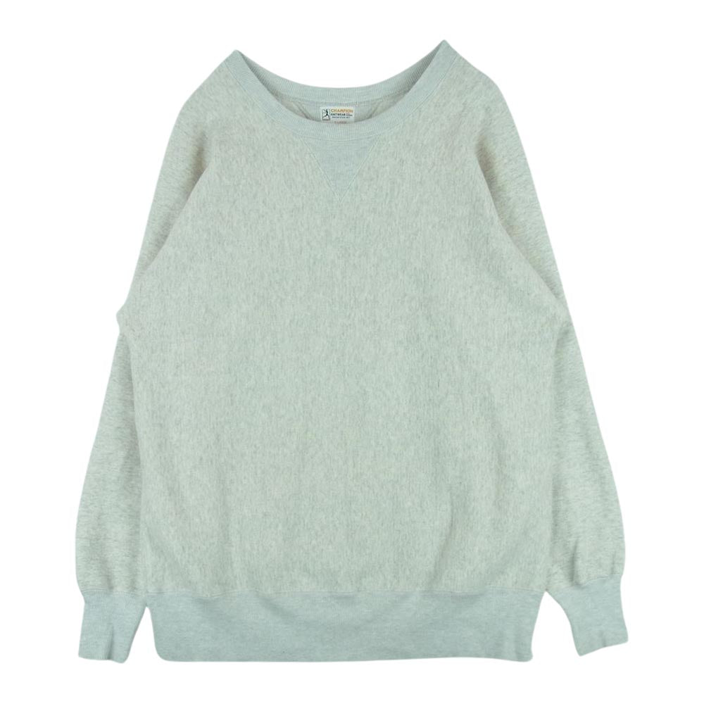 Champion チャンピオン リバースウィーブ 1stパテント ランタグ復刻 クルーネック スウェットシャツ トレーナー グレー系 XL【中古】