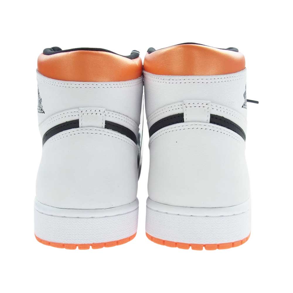 NIKE ナイキ 555088-180 AIR JORDAN 1 RETRO HIGH OG ELECTRO ORANGE エアジョーダン1 レトロ ハイ OG エレクトロオレンジ ハイカット スニーカー ホワイト系 ブラック系 オレンジ系 27cm【極上美品】【中古】