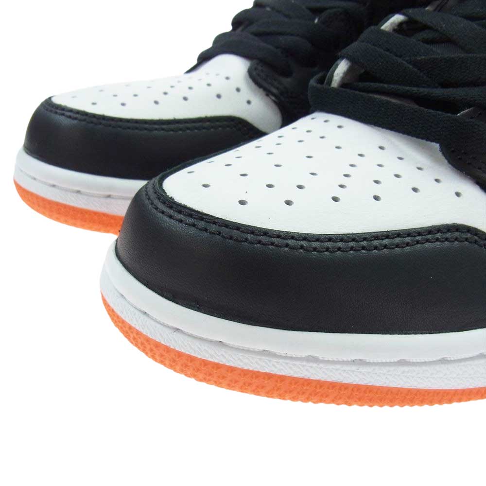 NIKE ナイキ 555088-180 AIR JORDAN 1 RETRO HIGH OG ELECTRO ORANGE エアジョーダン1 レトロ ハイ OG エレクトロオレンジ ハイカット スニーカー ホワイト系 ブラック系 オレンジ系 27cm【極上美品】【中古】