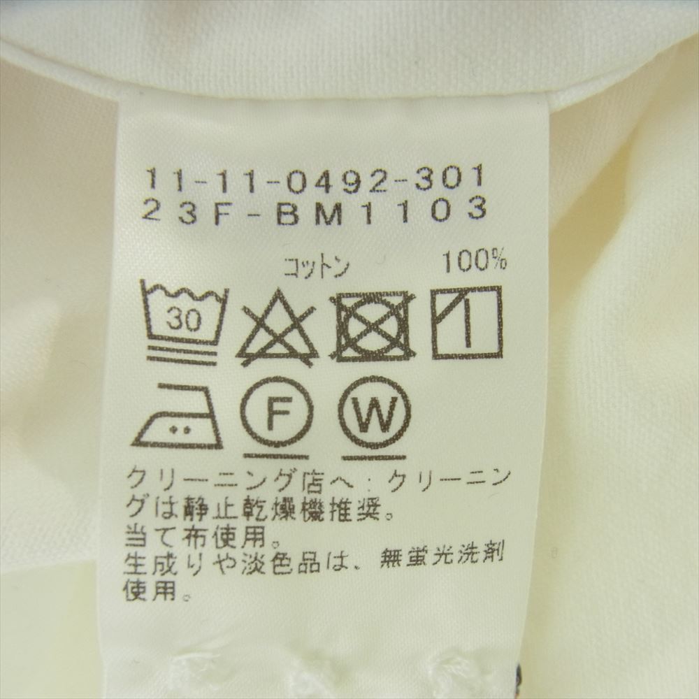 BEAMS ビームス 23AW 11-11-0492-301 2023年秋冬 23F-BM1103 Heavy Oxford Button Down Shirt ヘビーオックスフォード ボタンダウン 長袖 シャツ ホワイト系 S【中古】