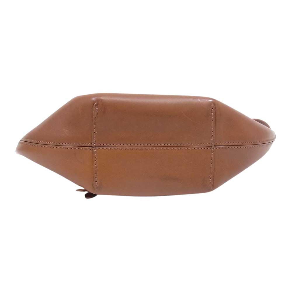 ナヌーシュカ レザー 2WAY ショルダー トートバッグ ハンドバッグ ブラウン系【中古】