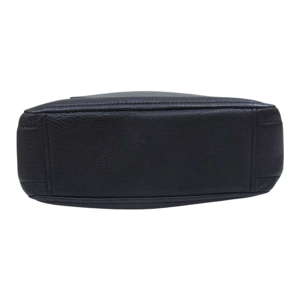 MARC JACOBS マークジェイコブス SNAPSHOT スナップショット ロゴ レザー ショルダーバッグ ブラック系【中古】