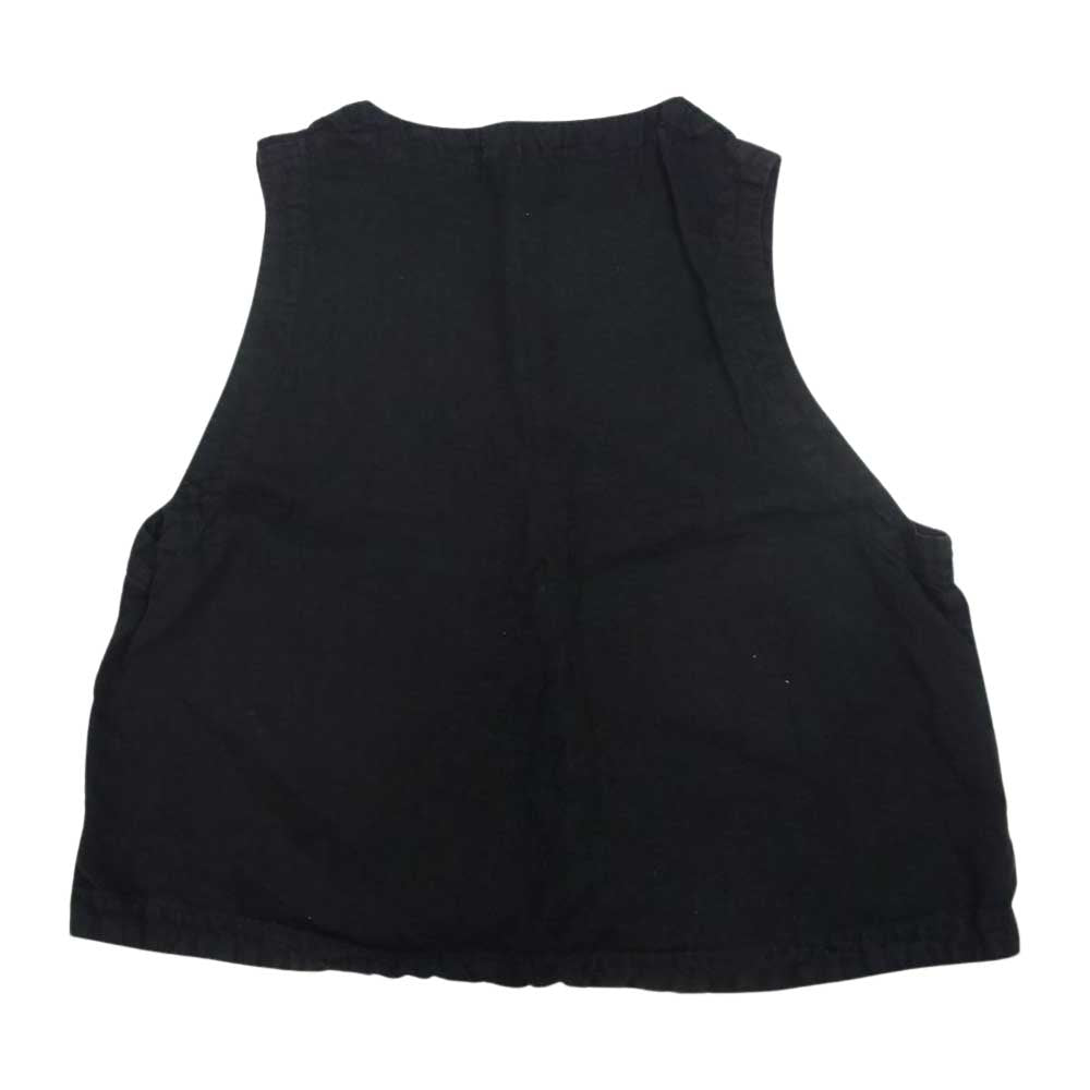 ツムグ TB15224W ソリトリネン クルーネック ポケット ベスト  ブラック系 F【中古】