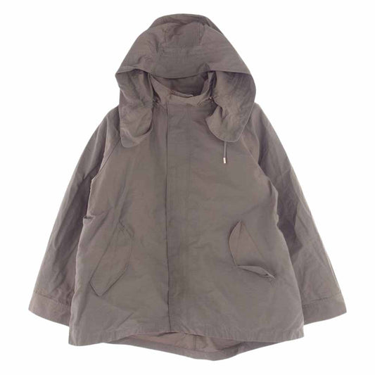 ビューティー&ユース 21AW 1625-112-4727 B&Y ユナイテッドアローズ グログランフードライナー マウンテン パーカー ジャケット ショート モッズコート カーキ系 L【中古】