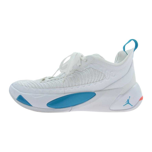 NIKE ナイキ DQ6513-104 GS Jordan Luka 1White NeoTurquoise Metallic Silver GS ジョーダン ルカ1 ホワイト ネオ ターコイズ メタリック シルバー スニーカー ホワイト系 24..5cm【中古】