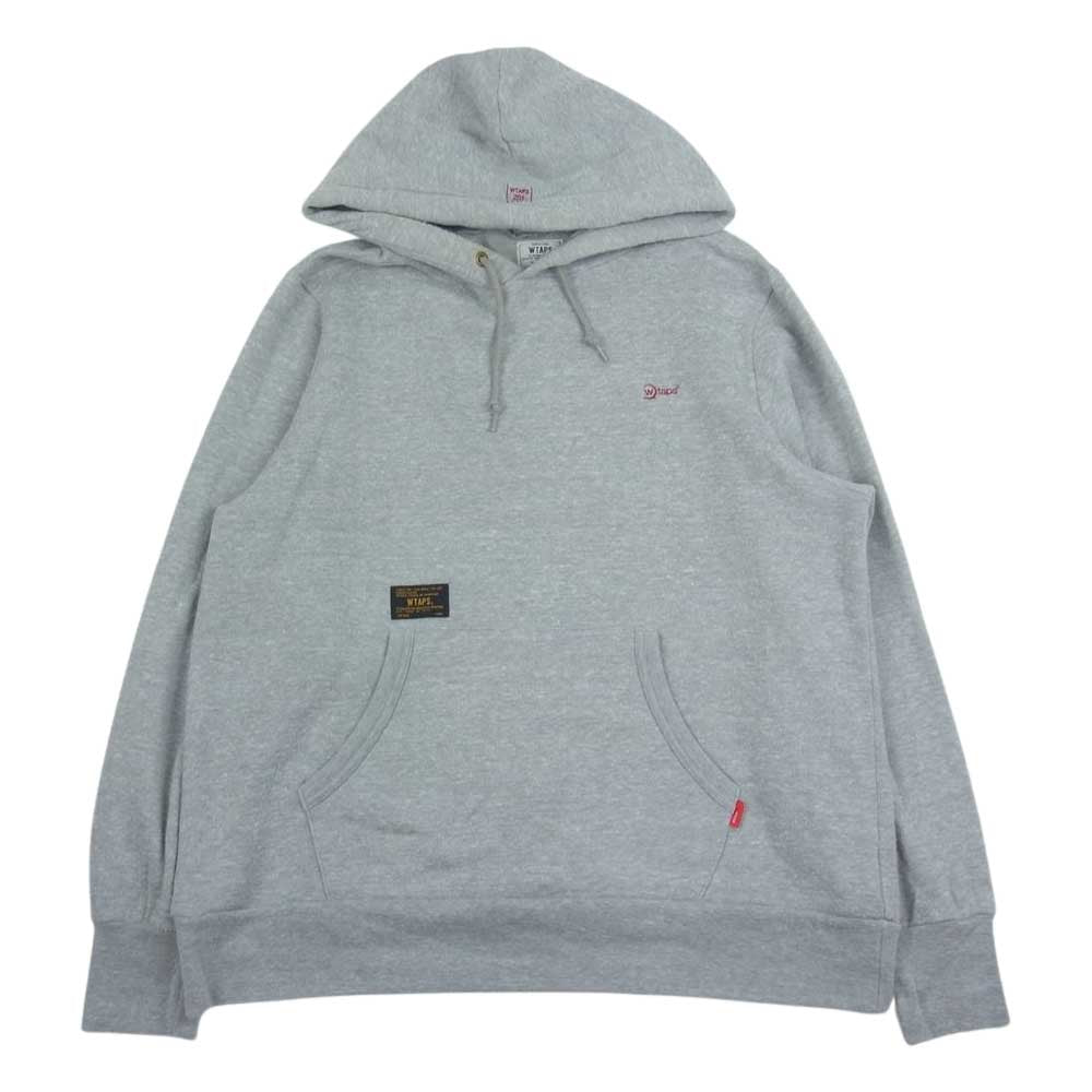 WTAPS ダブルタップス 16AW 162ATDT-CSM11 HELLWEEK HOODED ロゴ 刺繍 プルオーバー パーカー グレー系 L【中古】