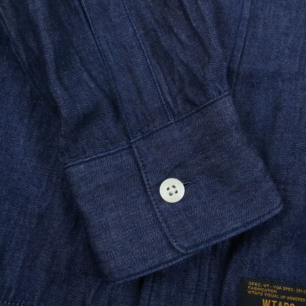 WTAPS ダブルタップス 16AW 162LTDT-SHM04 VATOS LS ヴァトス デニム 長袖 シャツ インディゴブルー系 L【中古】
