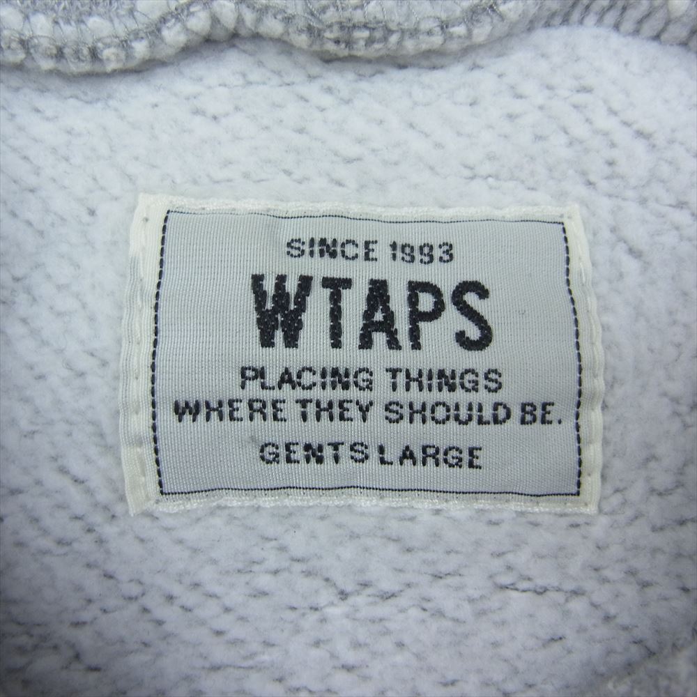WTAPS ダブルタップス 17AW 172ATDT-CSM12 HELLWEEK HOODED ロゴ 刺繍 プルオーバー パーカー グレー系 L【中古】