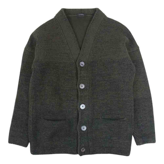 JIL SANDER ジルサンダー JSMI751049 MIY21108 国内正規品 メランジ Vネック ウール カーディガン ニット グリーン系 46【中古】