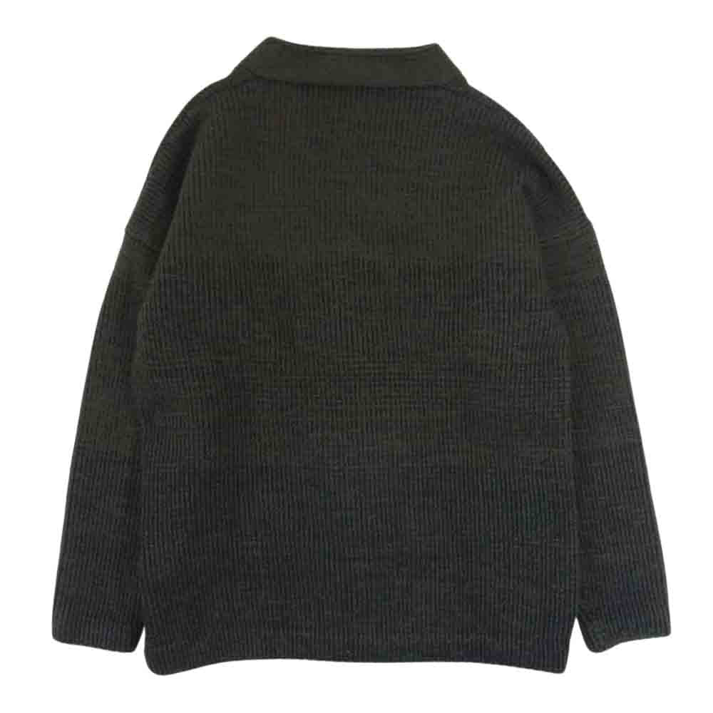 JIL SANDER ジルサンダー JSMI751049 MIY21108 国内正規品 メランジ Vネック ウール カーディガン ニット グリーン系 46【中古】