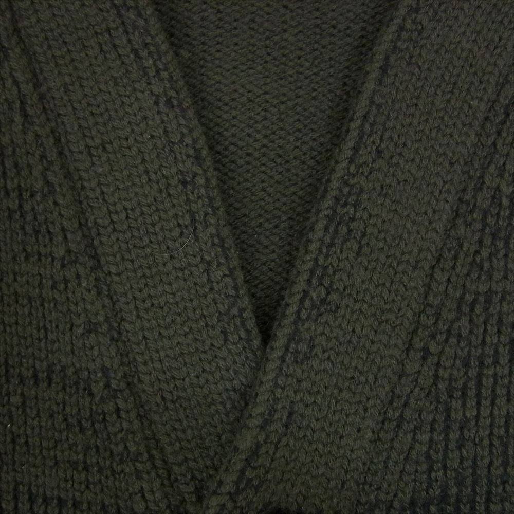 JIL SANDER ジルサンダー JSMI751049 MIY21108 国内正規品 メランジ Vネック ウール カーディガン ニット グリーン系 46【中古】