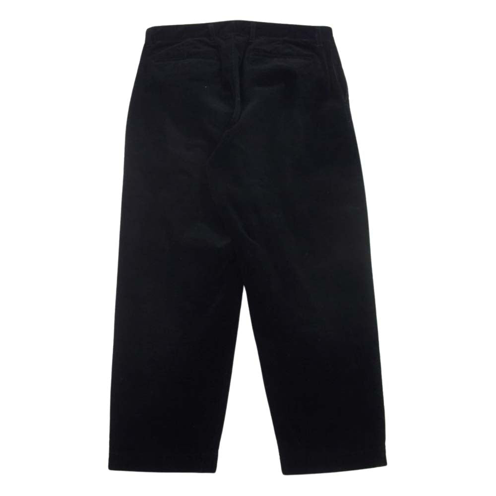 NEIGHBORHOOD ネイバーフッド 21AW 212AQNH-PTM02 CORD TUCK コーデュロイ 2タック パンツ テーパード トラウザー スラックス ブラック系 M【中古】