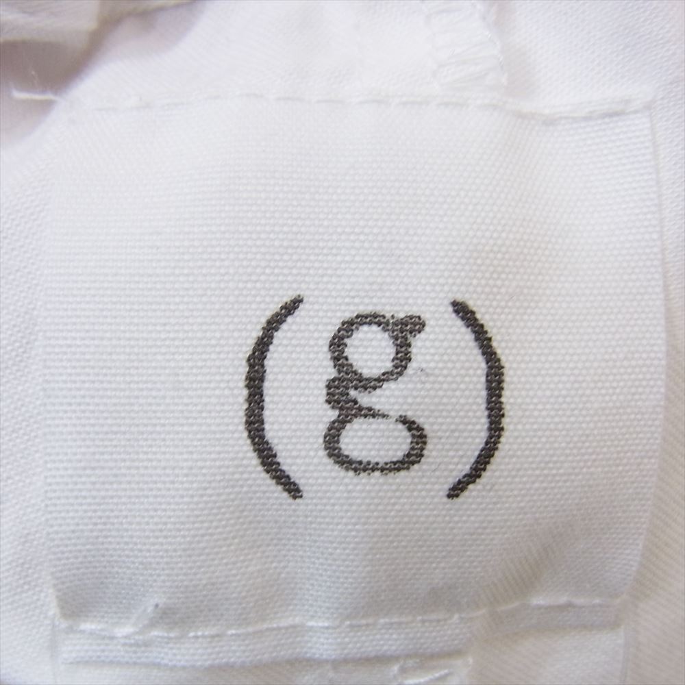 グラム コットン クロップド ワイド バギー パンツ ホワイト系 F【中古】