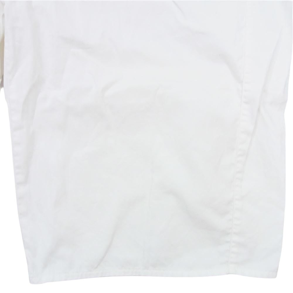 グラム コットン クロップド ワイド バギー パンツ ホワイト系 F【中古】