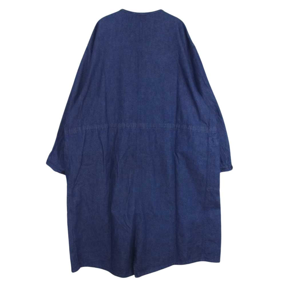 orSlow オアスロウ 03-8036-81 DENIM NO COLLAR COAT ノーカラーコート デニム フィッシュテイル モッズコート インディゴブルー系 1【中古】