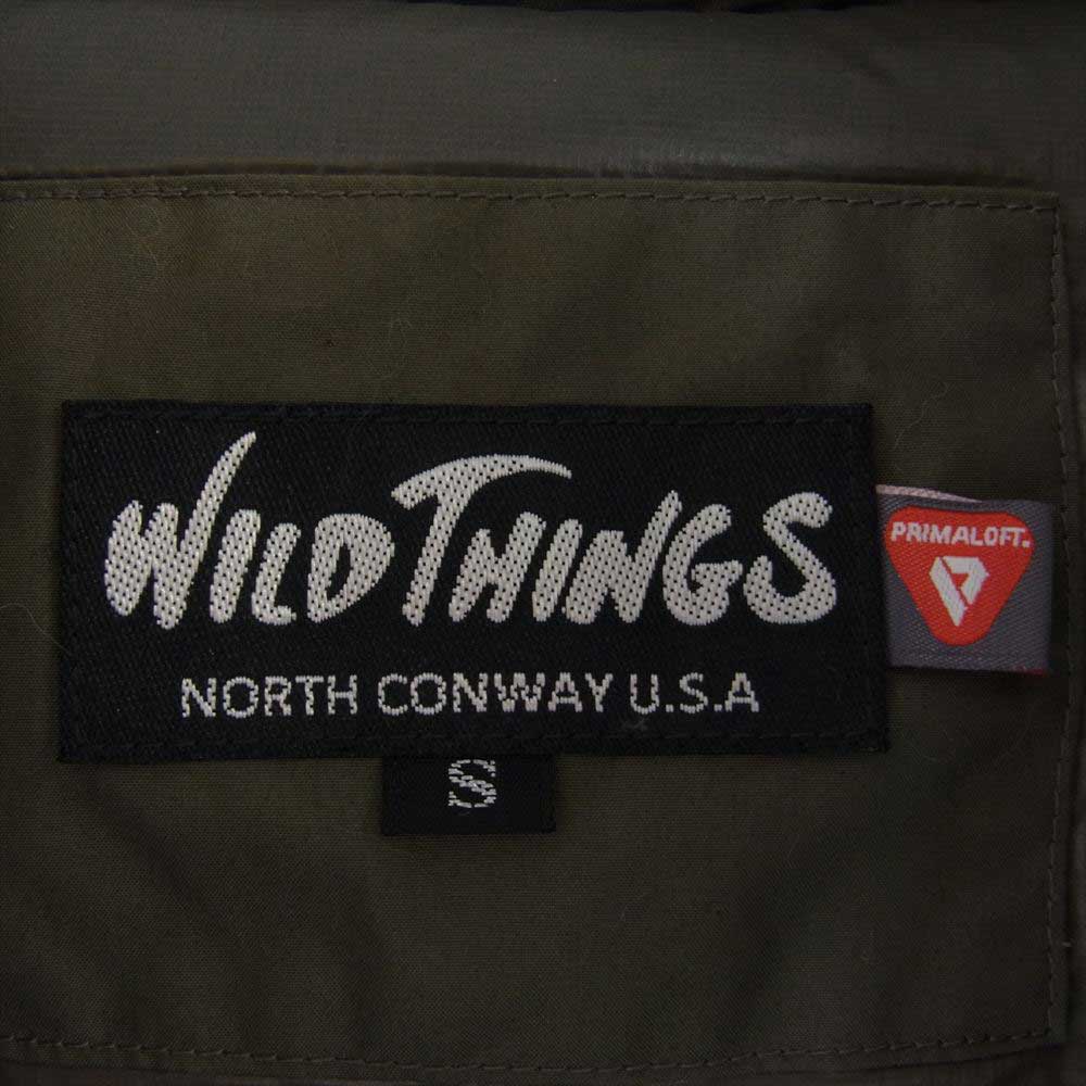 WILDTHINGS ワイルドシングス WT19103SN HAPPY JACKET ハッピー ジャケット プリマロフト 中綿 カーキ系 S【中古】