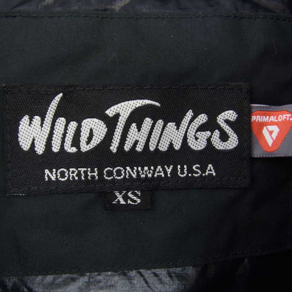 WILDTHINGS ワイルドシングス WT19104SN MONSTER PARKA モンスター パーカー プリマロフト 中綿 ジャケット ブラック系 XS【中古】