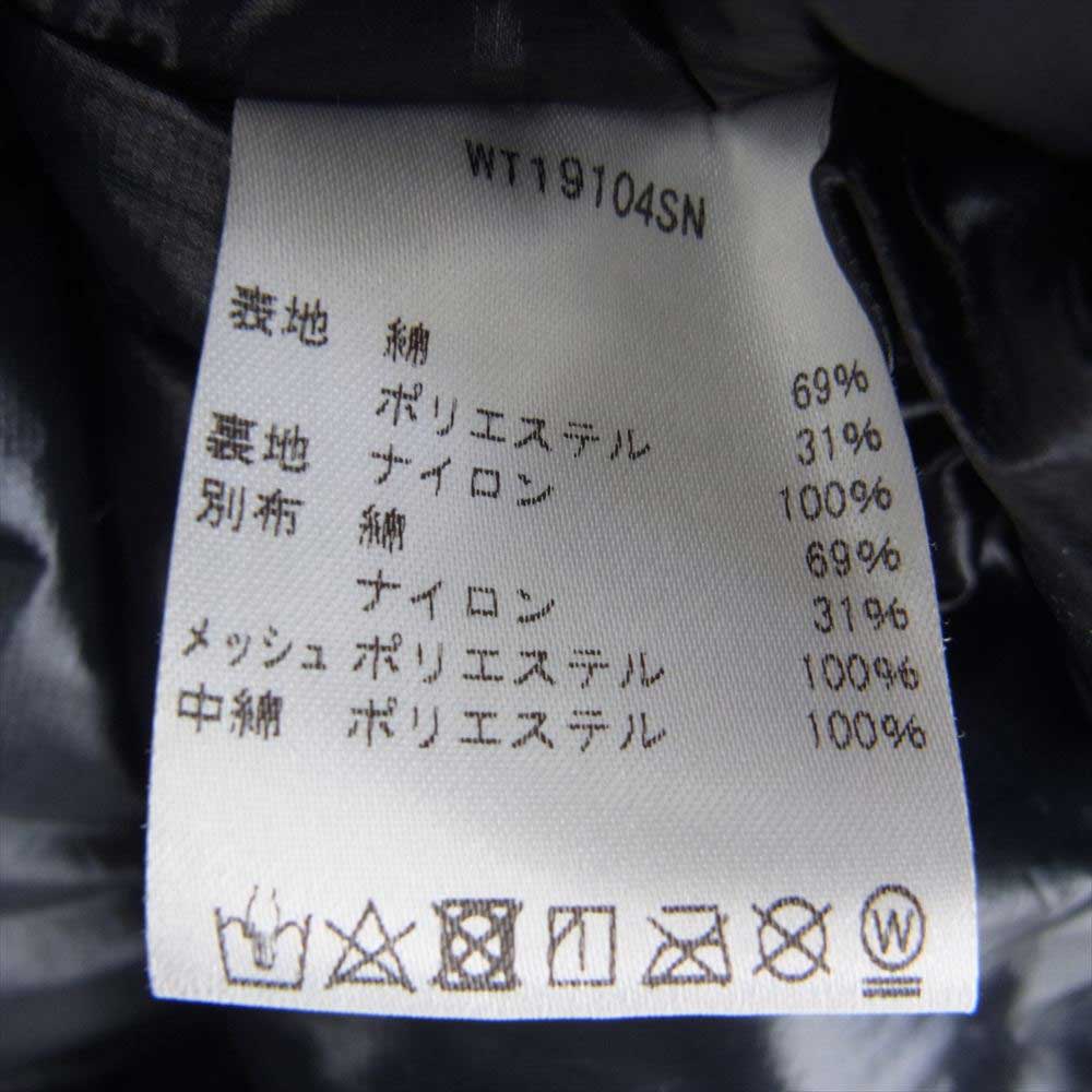 WILDTHINGS ワイルドシングス WT19104SN MONSTER PARKA モンスター パーカー プリマロフト 中綿 ジャケット ブラック系 XS【中古】