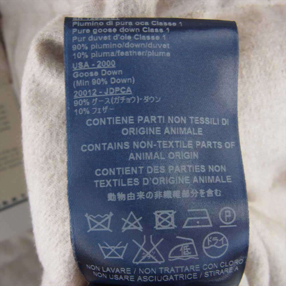 Herno ヘルノ PI0379D 38087 2100 国内正規品 イタリアPIACENZA社 シルク・カシミヤ生地 ダウンコート ブルーシャドーフィックスファー カシミア ダウンジャケット ライトベージュ系 46【新古品】【未使用】【中古】