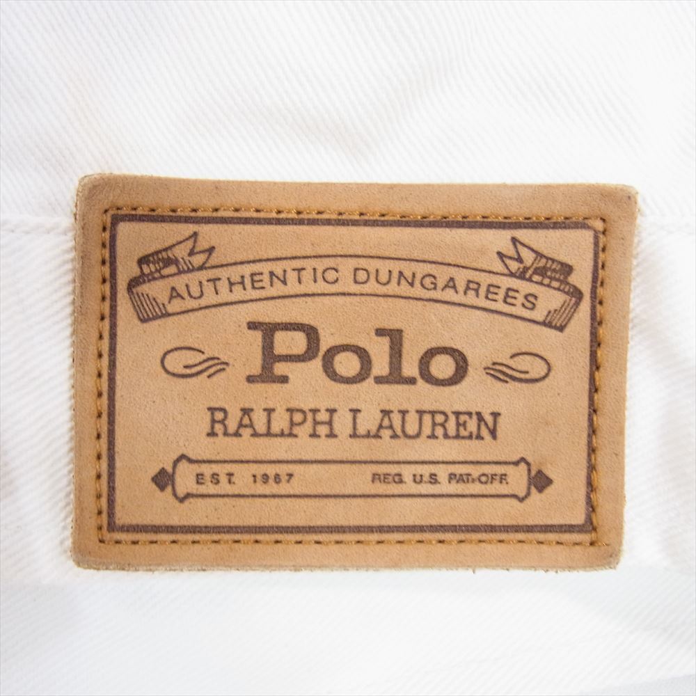 RALPH LAUREN ラルフローレン コットン ショート カバーオール トラック ジャケット ホワイト系 L【中古】