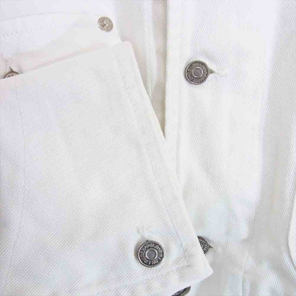 RALPH LAUREN ラルフローレン コットン ショート カバーオール トラック ジャケット ホワイト系 L【中古】