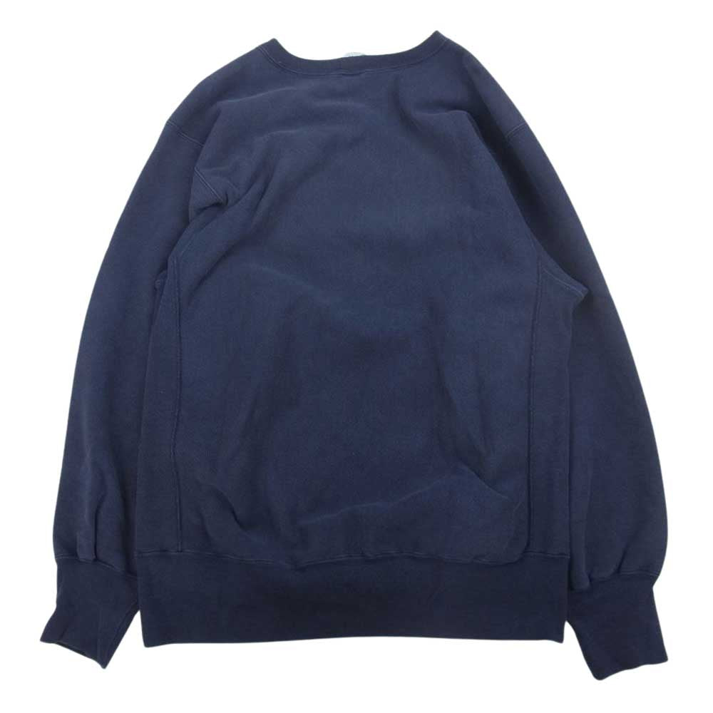 Champion チャンピオン 90s MICHIGAN カレッジプリント リバースウィーブ スウェット トレーナー ネイビー系 XL【中古】