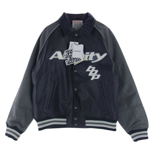 ブラックアイパッチ 23AW BEPFW23EI13 AVIREX アヴィレックス ALL CITY HWC JACKET シープスキン オール シティ ジャケット ダークネイビー系 M【新古品】【未使用】【中古】
