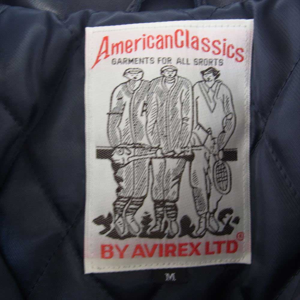 ブラックアイパッチ 23AW BEPFW23EI13 AVIREX アヴィレックス ALL CITY HWC JACKET シープスキン オール シティ ジャケット ダークネイビー系 M【新古品】【未使用】【中古】