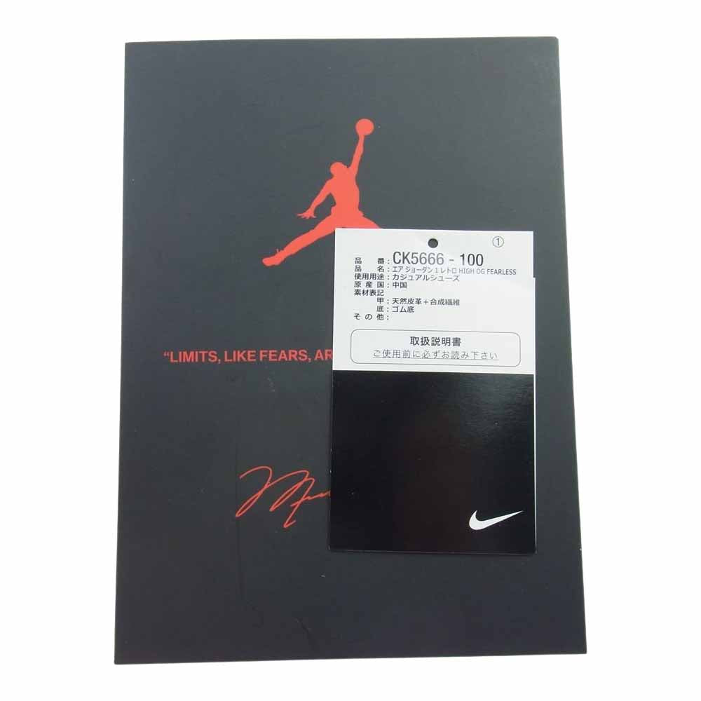 NIKE ナイキ CK5666-100 Air Jordan 1 High OG Fearless エアジョーダン1 ハイ OG フィアレス スニーカー マルチカラー系 32cm【中古】